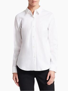 Theory Tenia Luxe Cotton Shirt Size XS